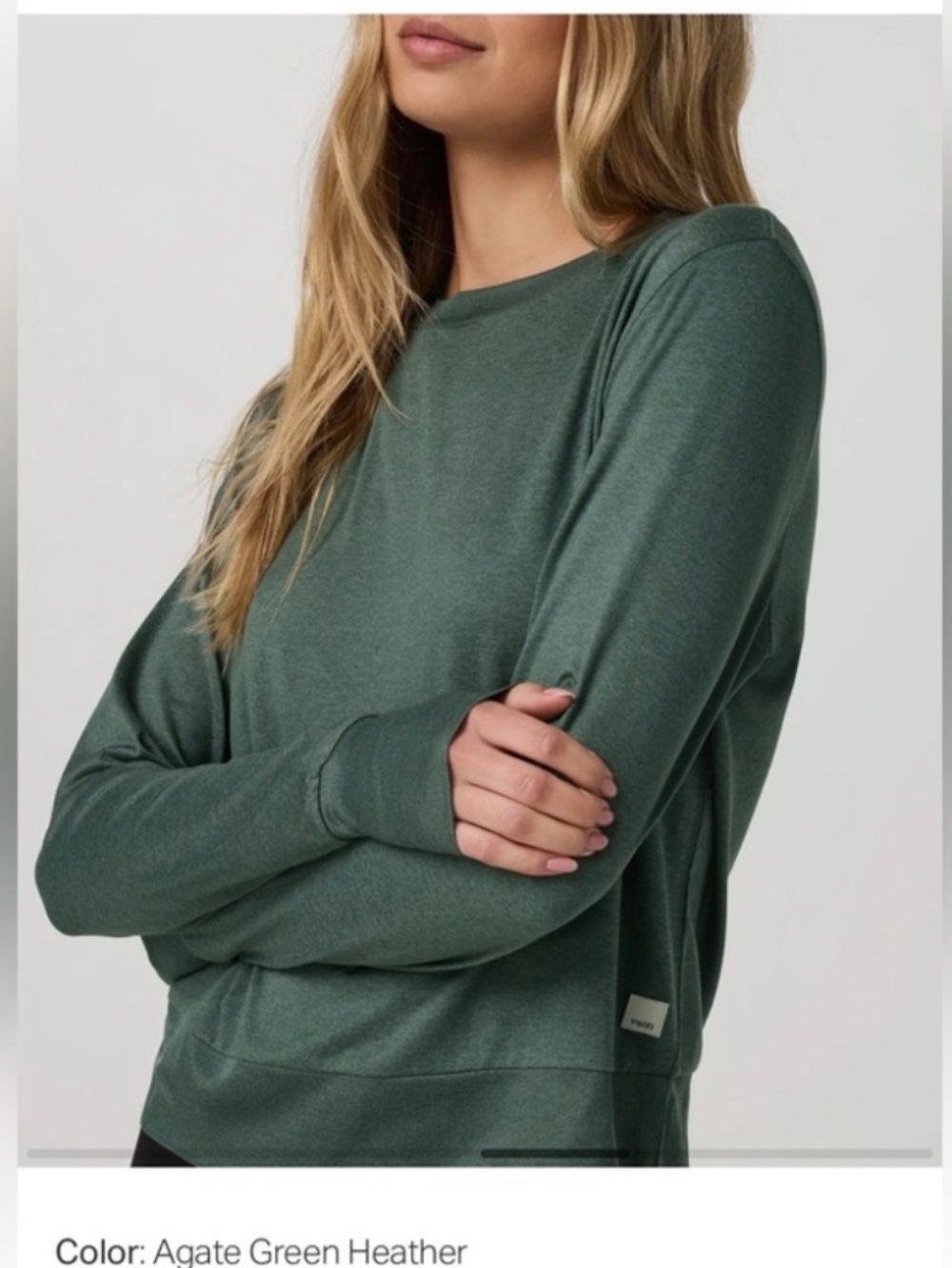 New with tags Vuori daydream crew in Agate Green